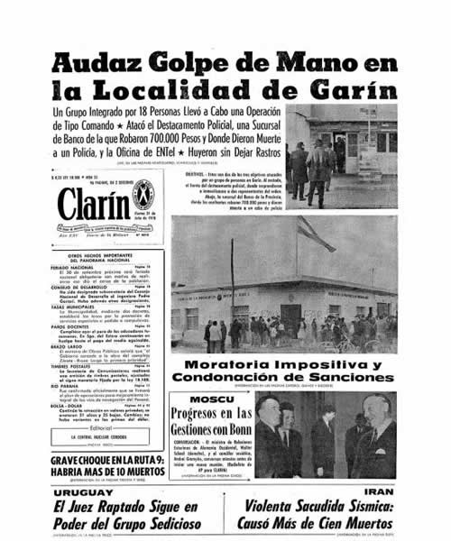 tapa de clarin